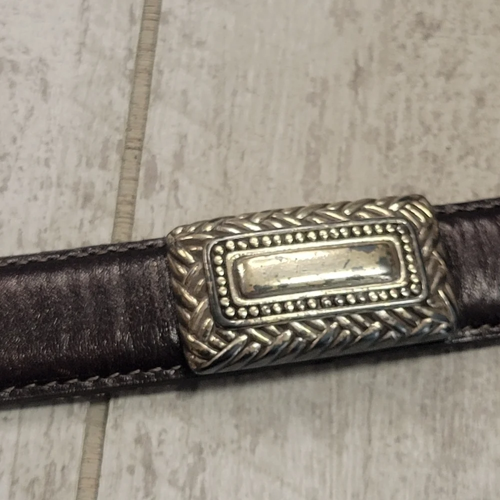 Brighton Vimtage Brown Leather Belt Size Small